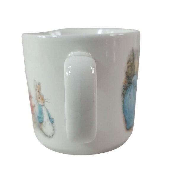 Wedgwood Beatrix Potter Peter Rabbit Cup Mug White 3" Once Upon a Time 1991 VTG - Picture 6 of 11